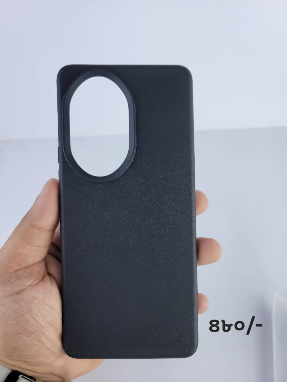 Honor 100 Pro Soft Silicon Case With Leather Texture